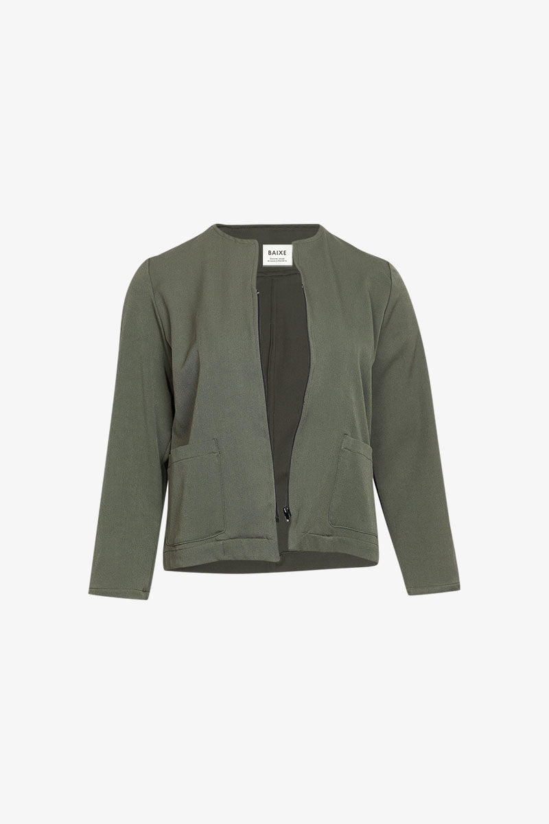 Veste Chacha Zip Gabardine Kaki