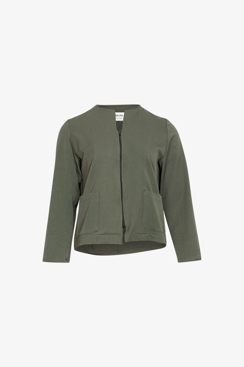 Veste Chacha Zip Gabardine Kaki