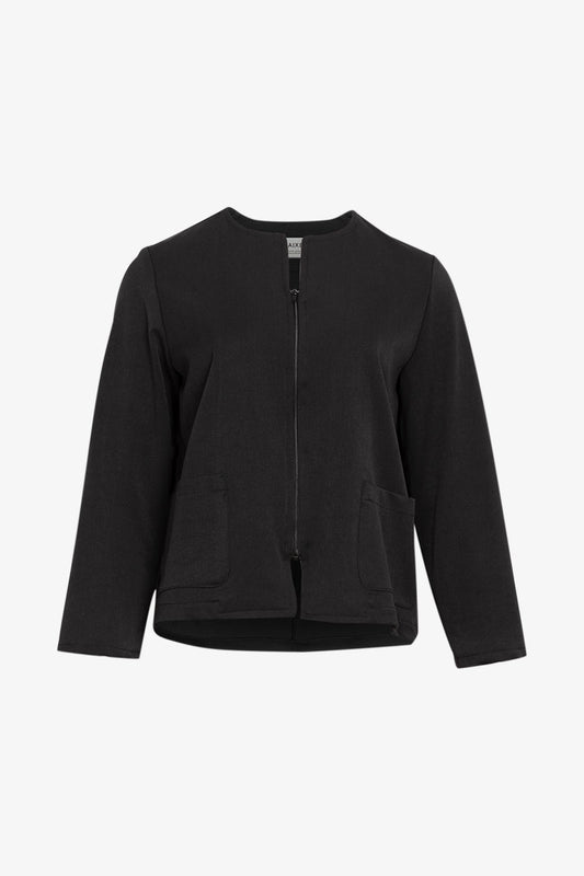 Veste Chacha Zip Gabardine Noire