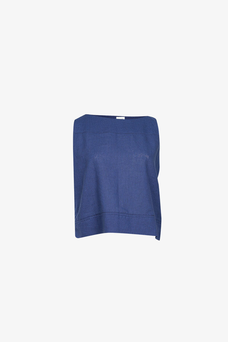 Top Bateau Checks Bleu