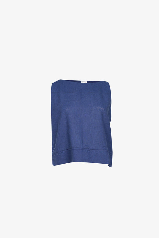 Top Bateau Checks Bleu