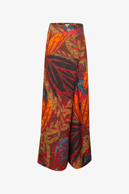 Pantalon Bali Floraison Tropicale