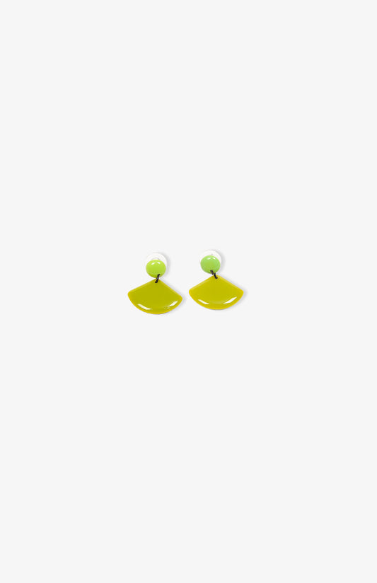 Boucles d’oreilles Petits Eventails - Anis