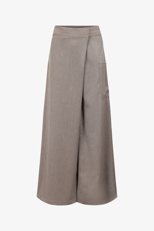 Bali-Gabardine-Hose Taupe