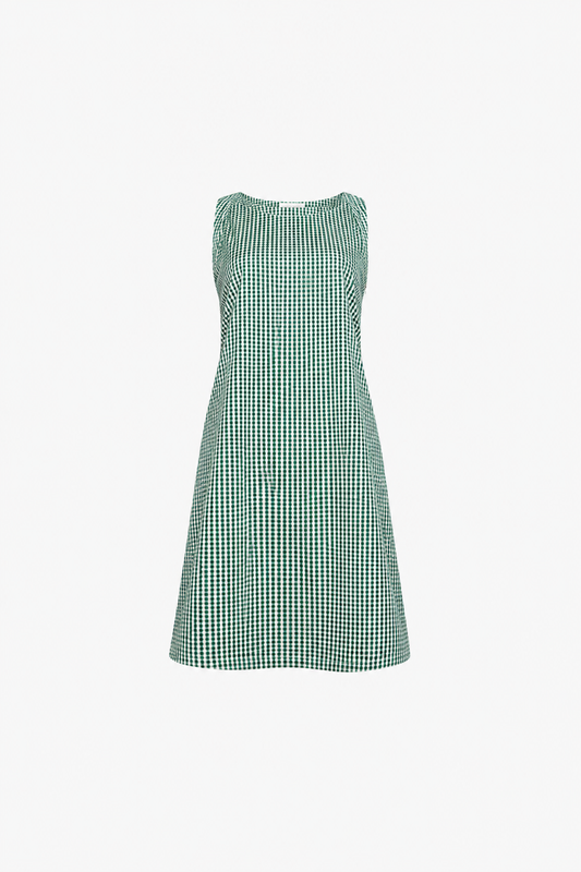 Robe Trois Trous Vichy Vert