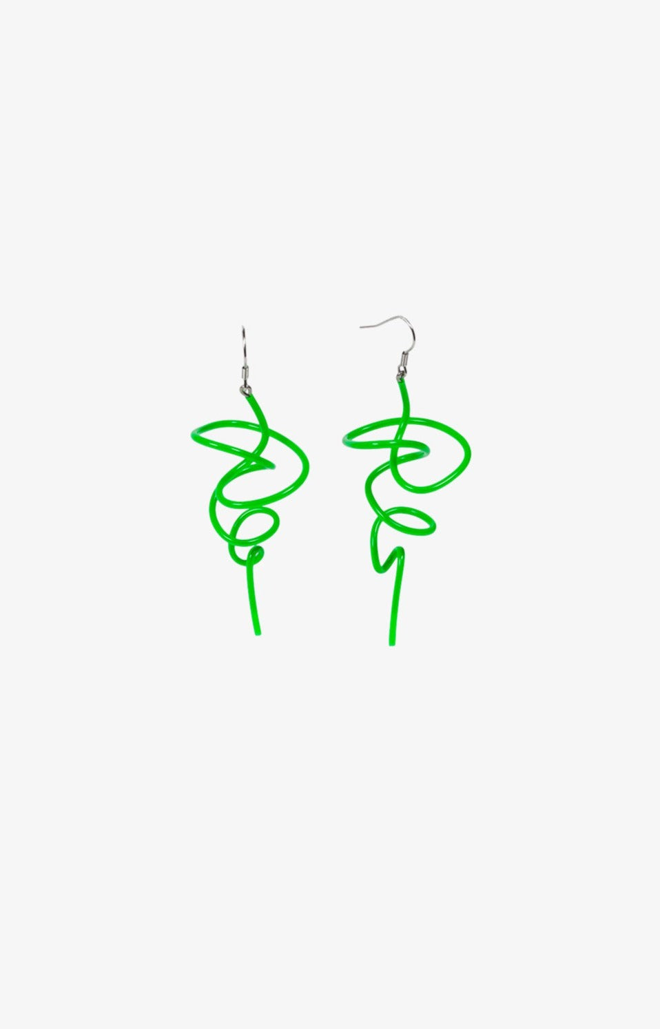 Boucles d'oreilles Little Zig - Shiny Vert Fluo