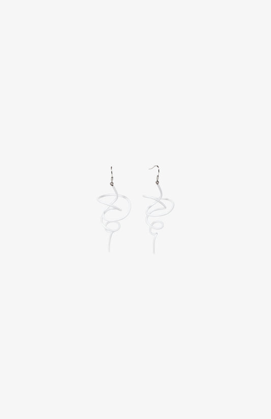 Boucles d'oreilles Little Zig - Shiny Blanc