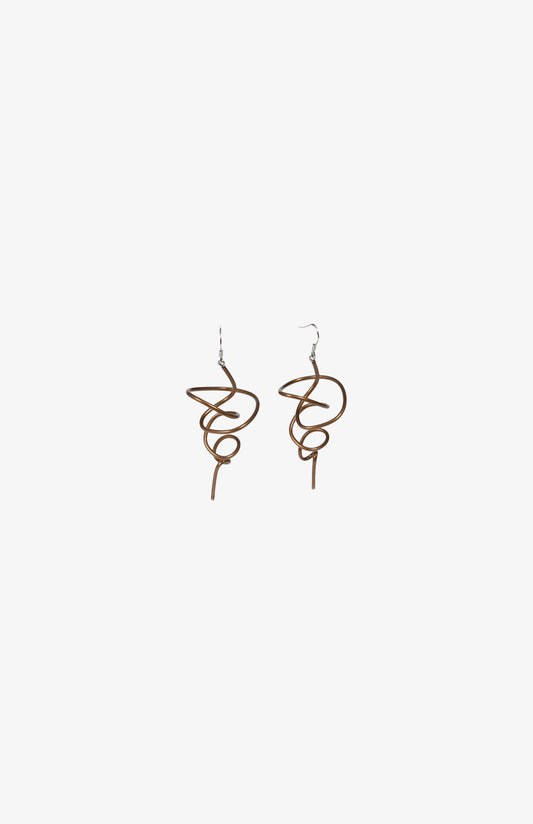 Boucles d'oreilles Little Zig - Shiny Bronce