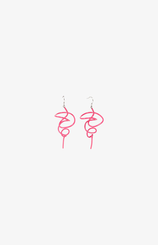Boucles d'oreilles Little Zig - Shiny Fuchsia