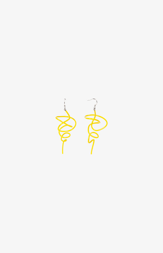 Boucles d'oreilles Little Zig - Shiny Jaune