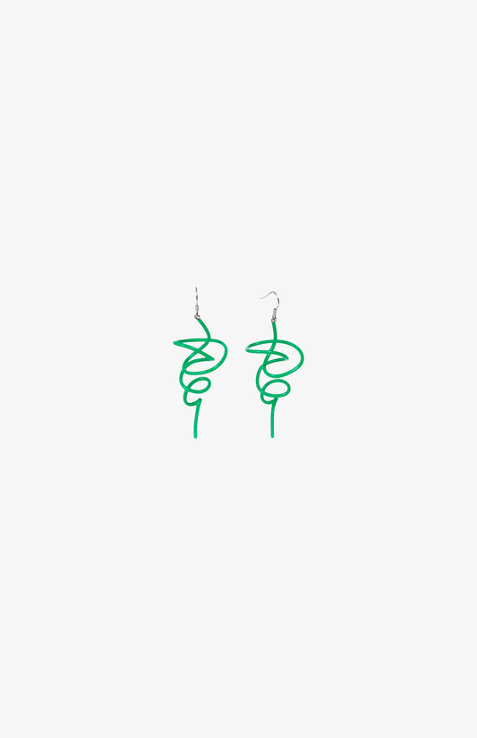 Boucles d'oreilles Little Zig - Shiny Vert