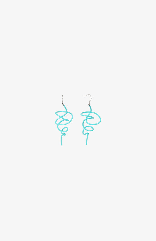 Boucles d'oreilles Little Zig - Shiny Vert Pastel
