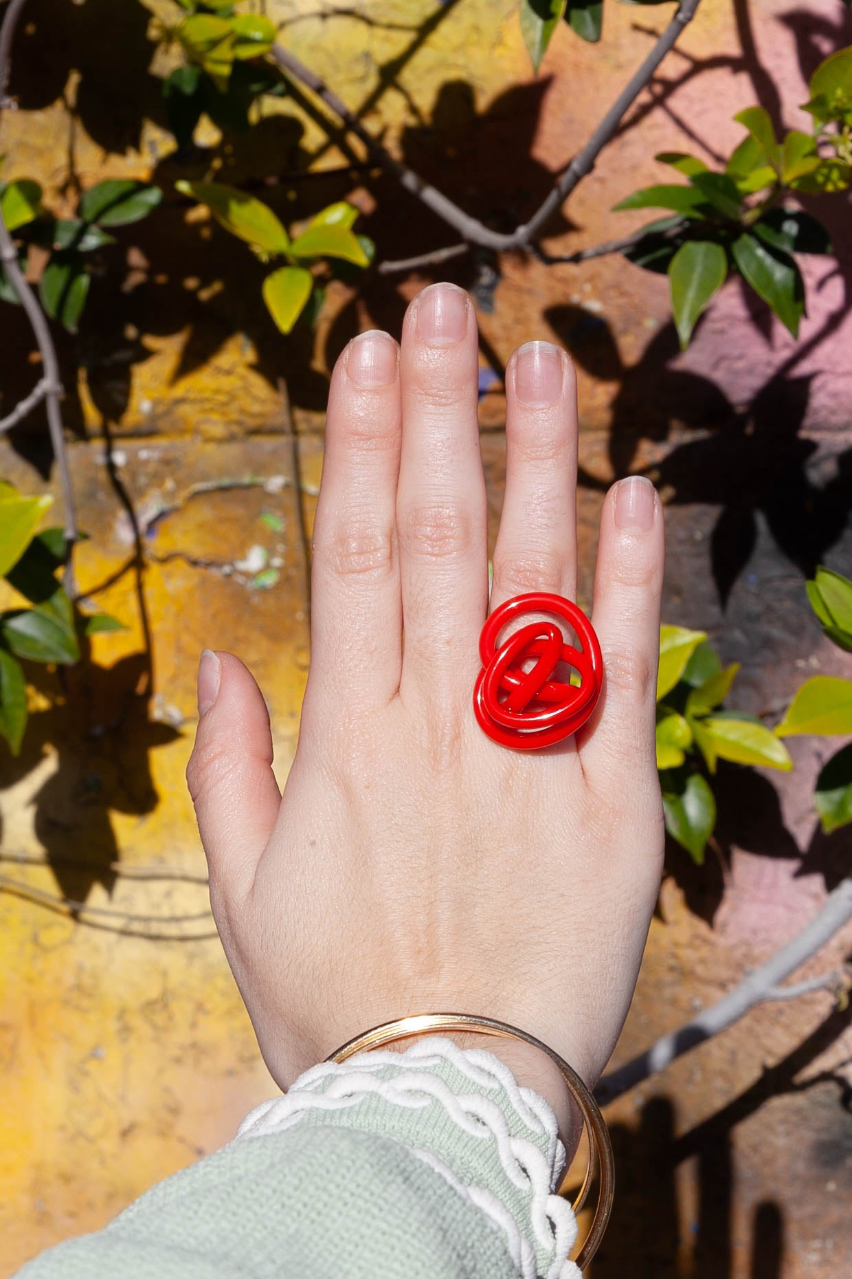 Bague Zig Shiny - Rouge