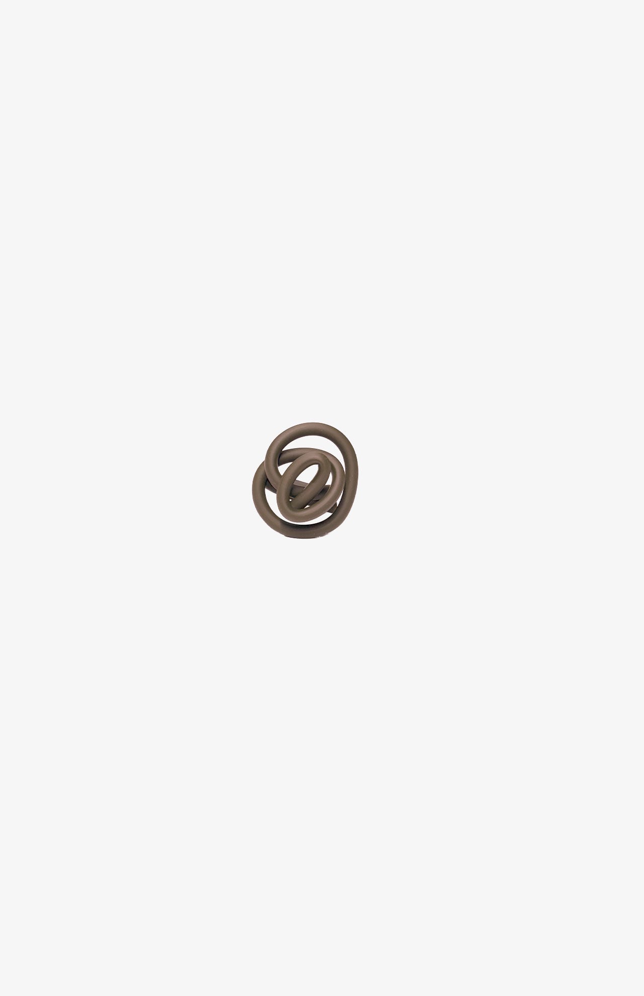 Bague Zig Mat - Marron
