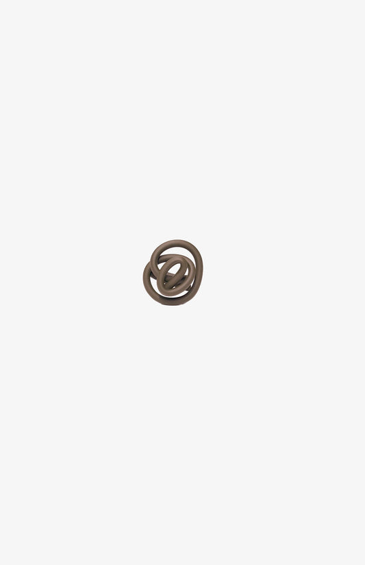 Bague Zig Mat - Marron