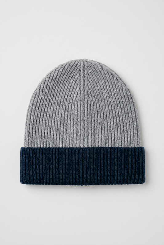 Bonnet Mailcott - Marine & gris