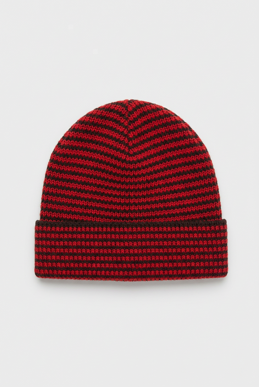 Bonnet rayé Mailcott - Rouge