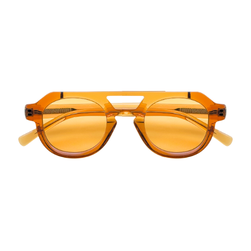Modèle 002 - Pont et verres ronds - Orange