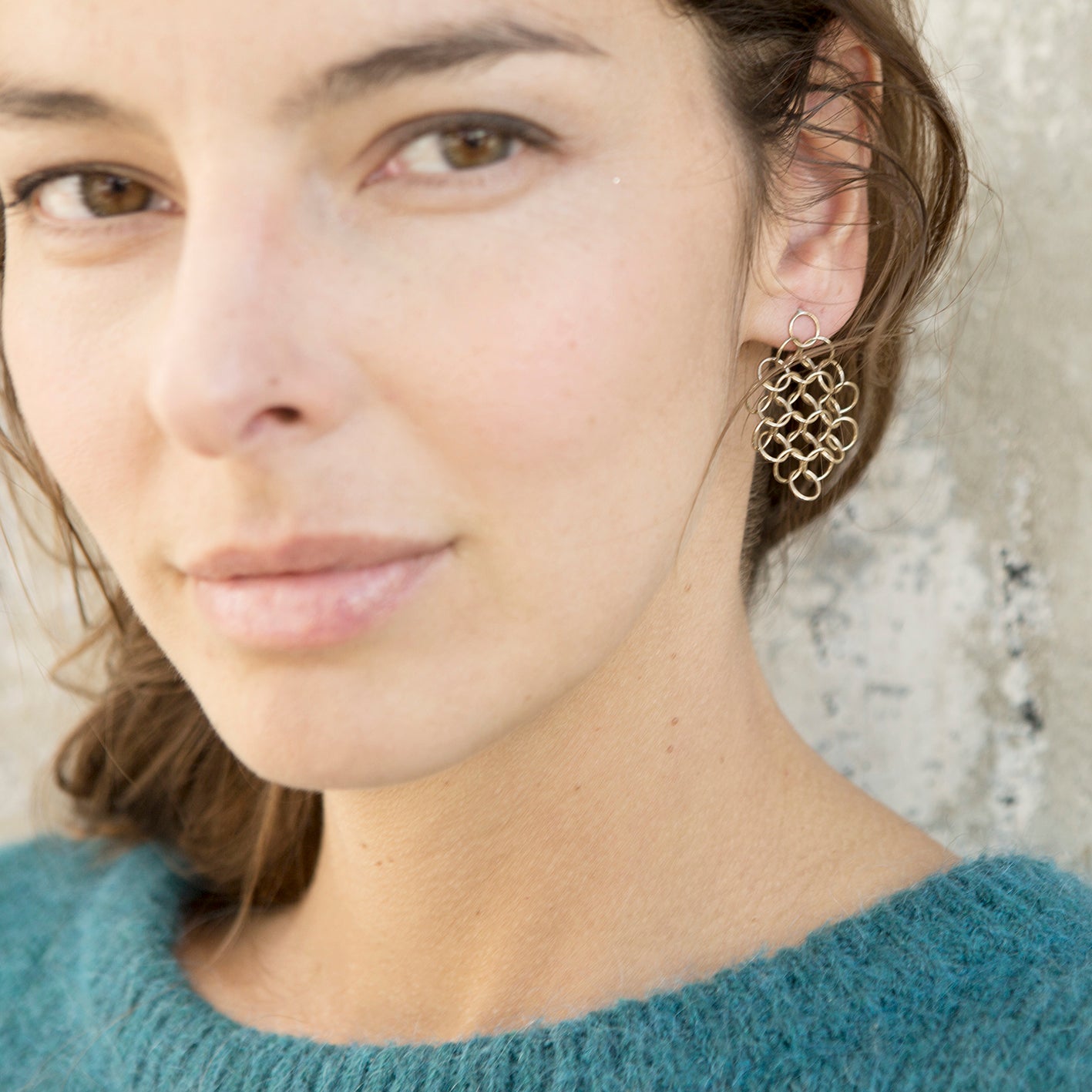 Boucles d'oreilles ronde L Grosse Lou / L Round earrings - DO - Louison