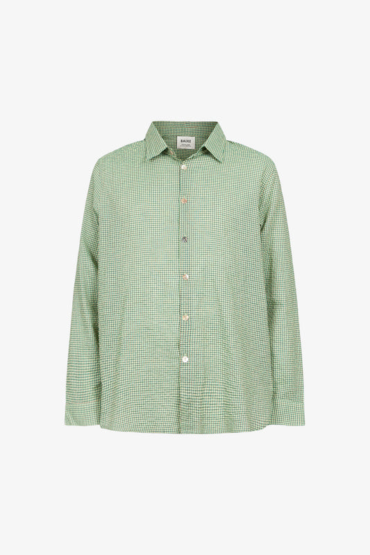 Prototype - Men's Relaxed Small Green Check Shirt