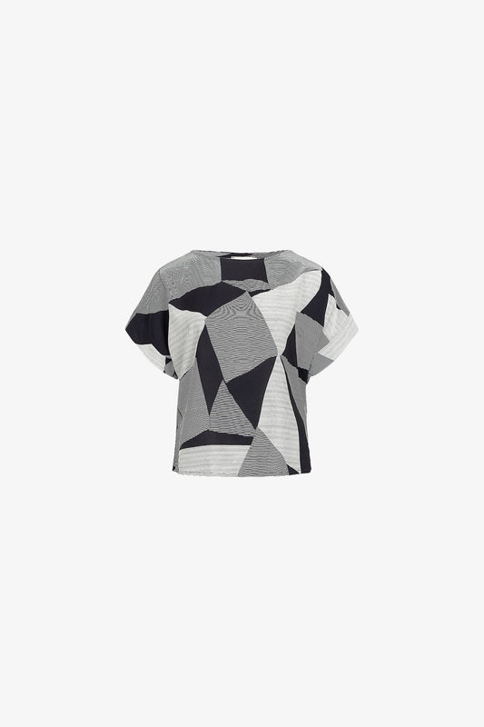 Top Manches Revers Sashiko