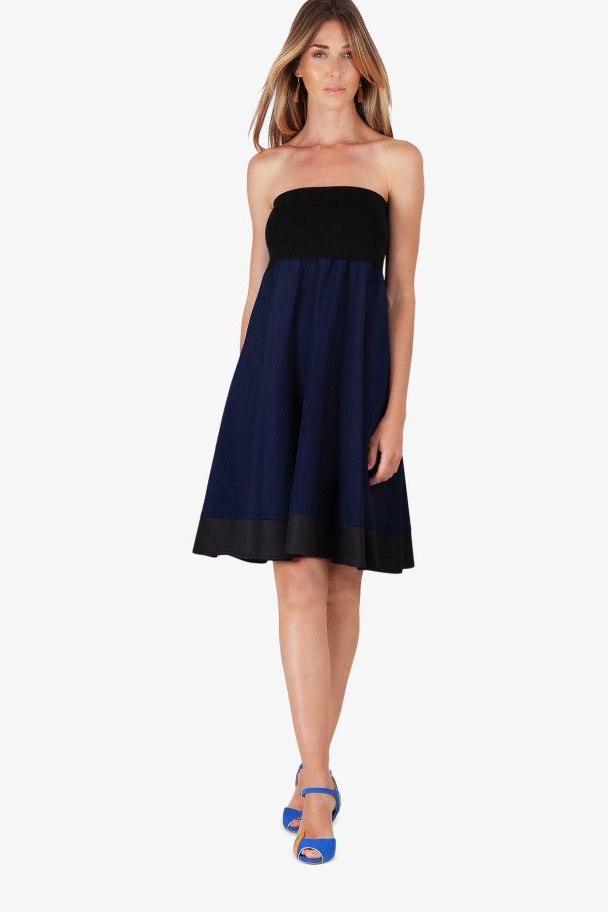 Jupe en Forme Bleu de Chine
