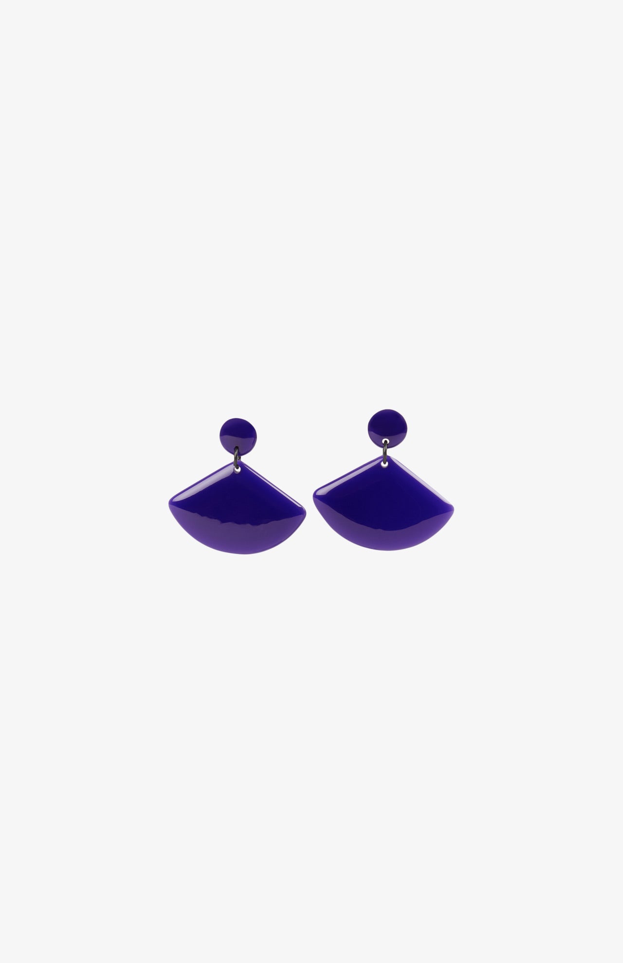 Boucles d’oreilles Petits Eventails - Violet