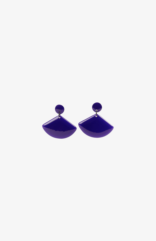 Boucles d’oreilles Petits Eventails - Violet