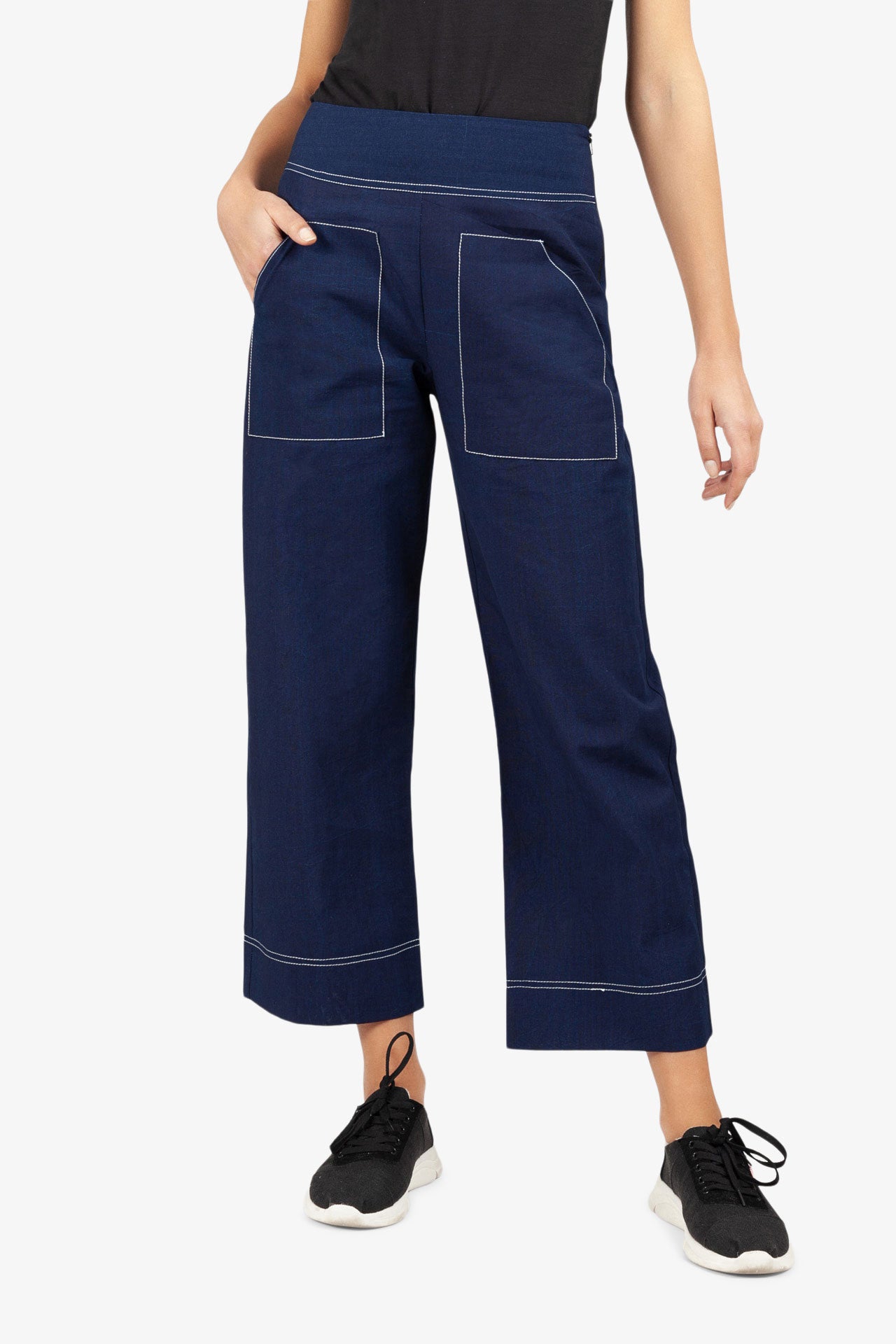 Chinesische blaue italienische Hose