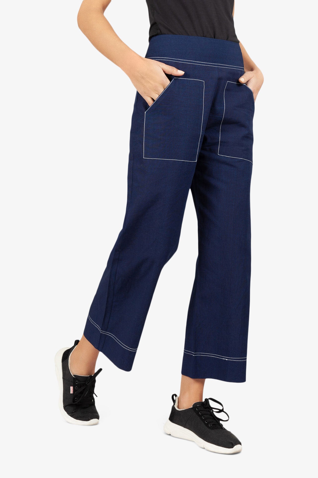 Chinesische blaue italienische Hose